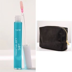 Brand new tarte makeup bag and maracuja juicy lip and cheek shift in jelly bean